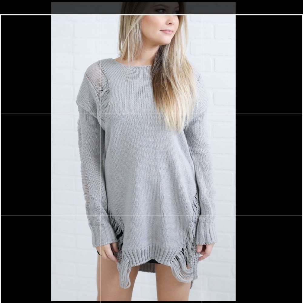 Chic distressed sweater - Picture 7 of 7